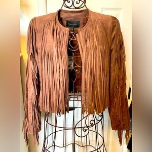 BCBG Max Azria fringe jacket